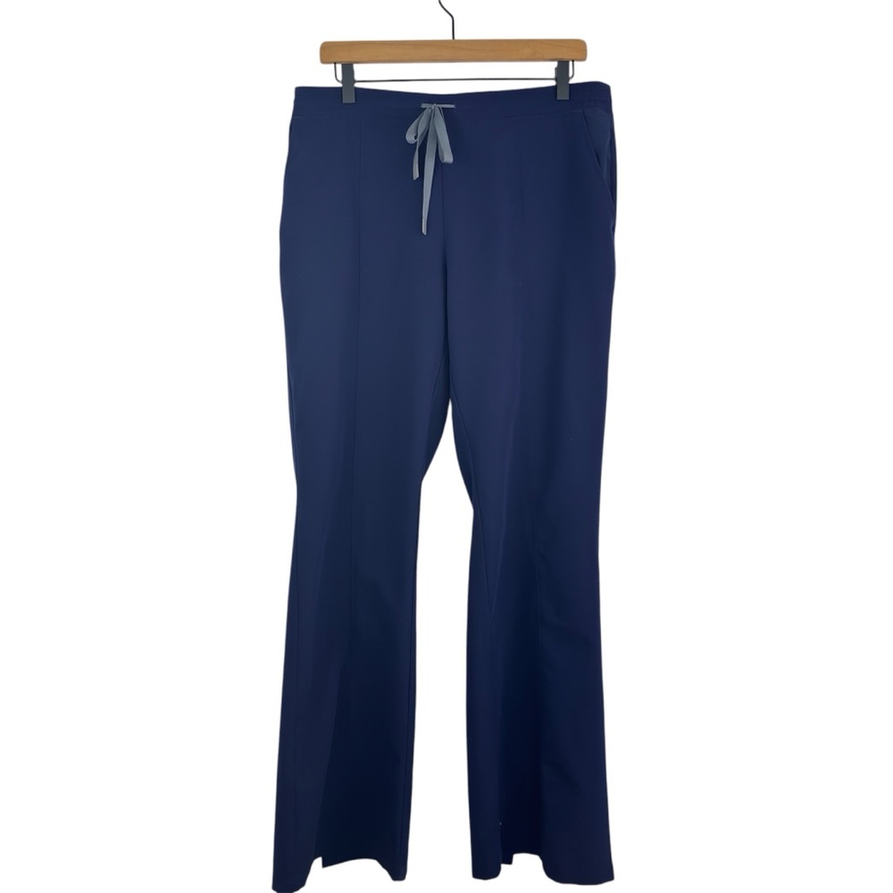 Limited Edition Figs Lemarie Slim Flared Scrub Pants Size Large Tall Navy